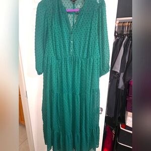 Torrid, 1X, green dress